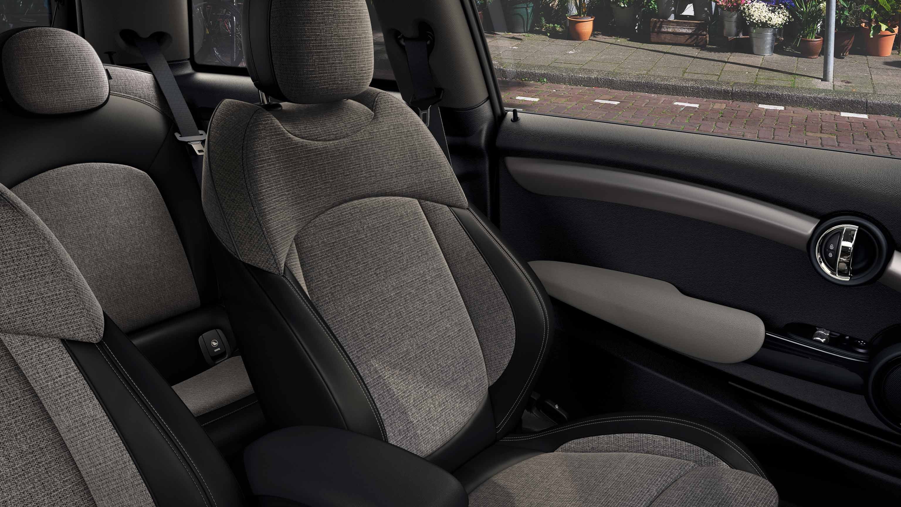 CLOTH LETHERETTE BLACK PEARL LIGHT GREY.